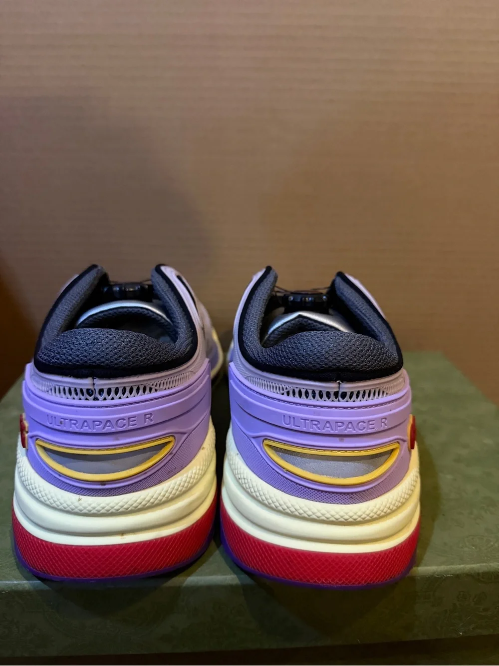Gucci Ultra Pace R Sneaker, Lavender, size 11.